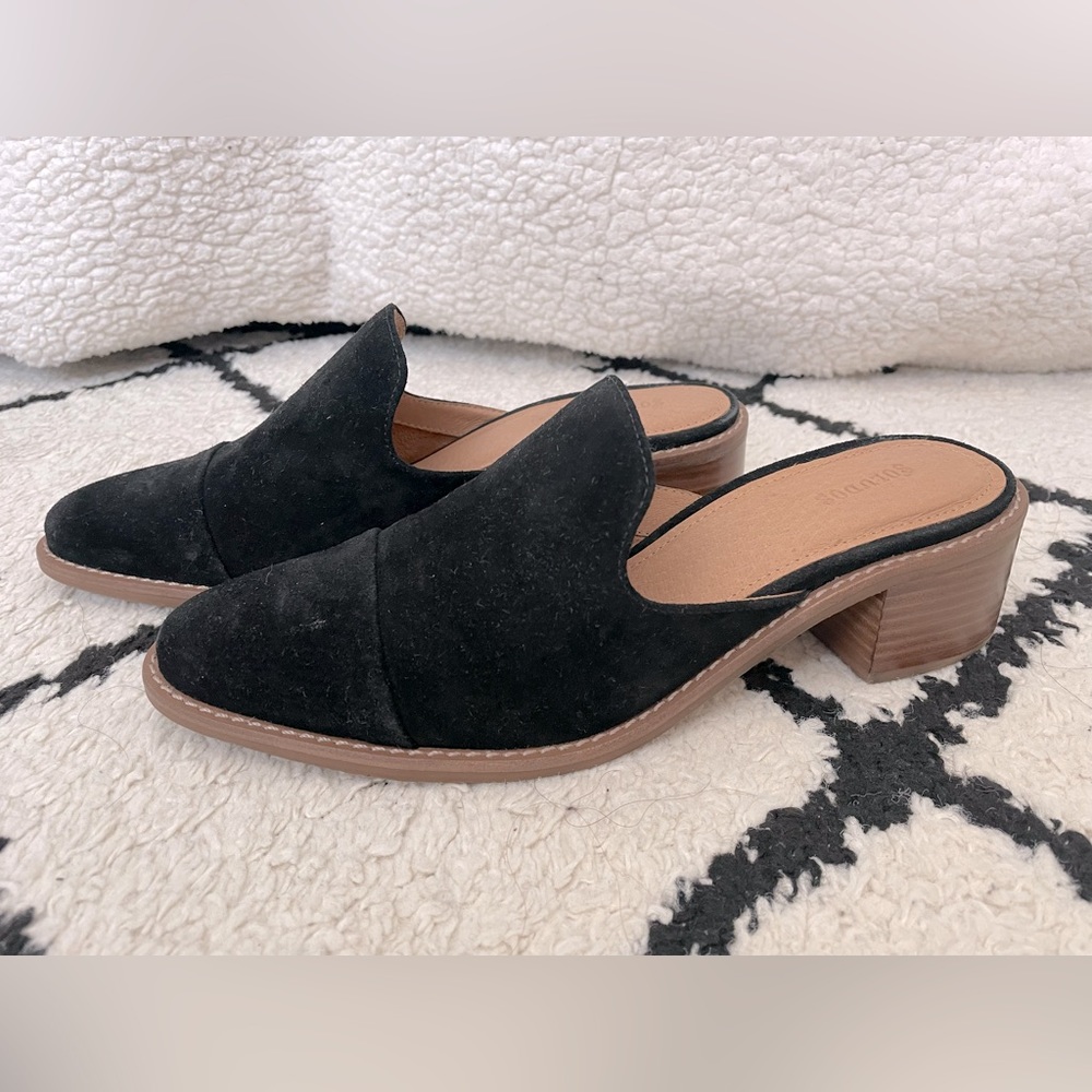 Soludos black mules